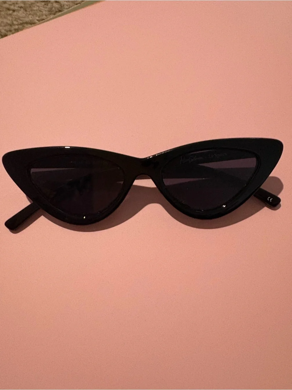 Authentic Skinny Le Specs x Adam Selman Black Cat Eye Sunglasses